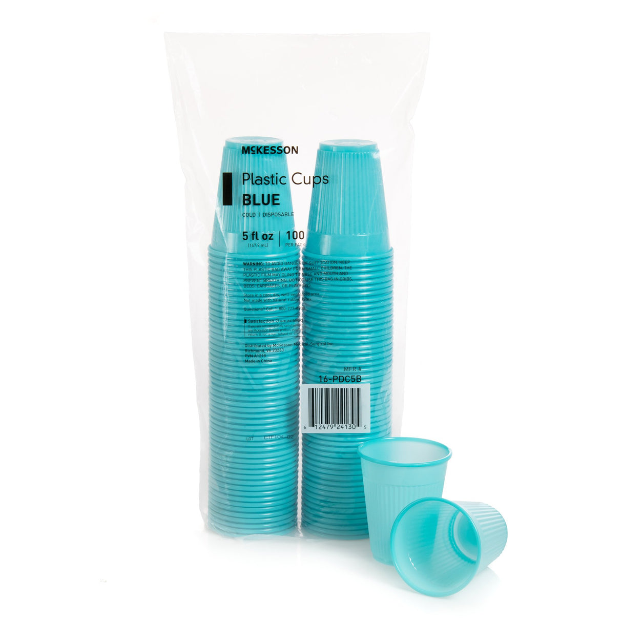 Drinking Cup McKesson 5 oz. Blue Polypropylene Disposable