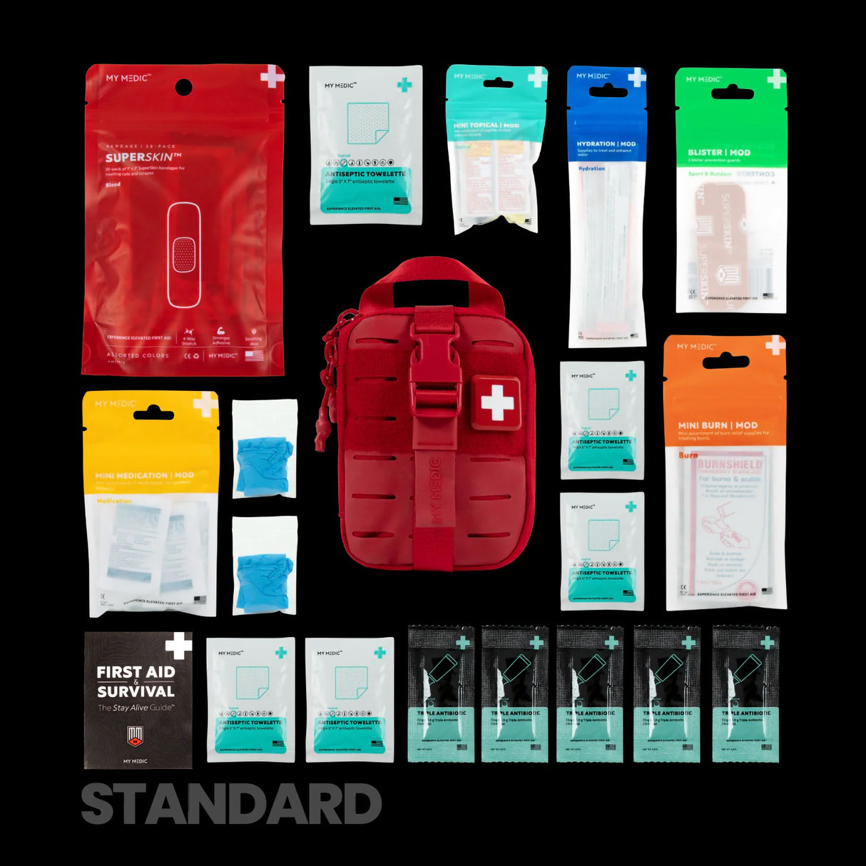 First Aid Kit My Medic Sidekick Red Soft Bag