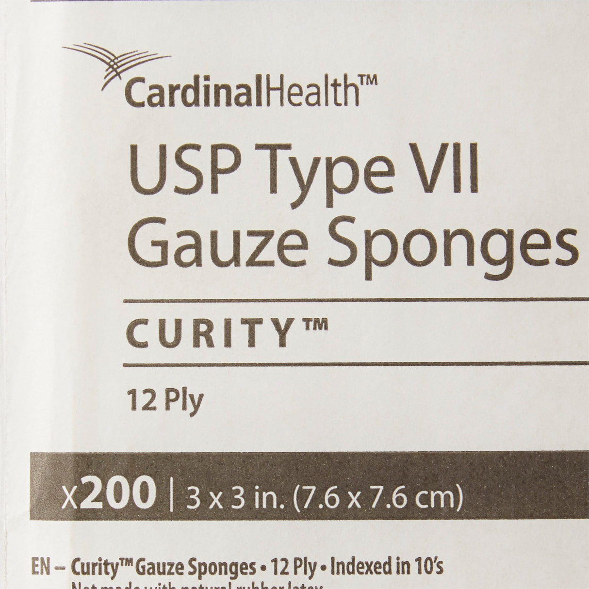 Gauze Sponge Curity 3 X 3 Inch 12-Ply NonSterile 200 per Pack