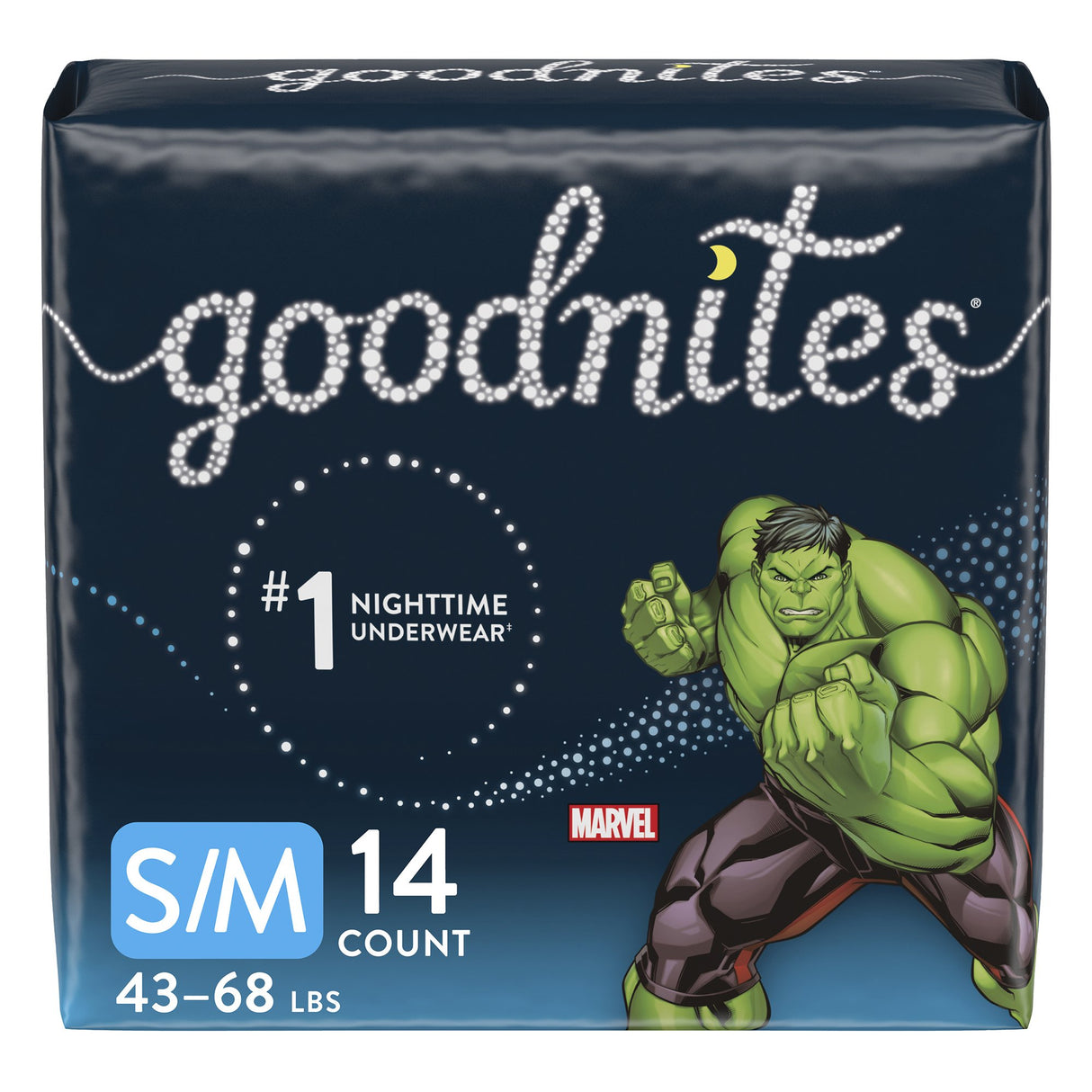 Male Youth Absorbent Underwear GoodNites Pull On with Tear Away Seams Small / Medium Disposable Heavy Absorbency