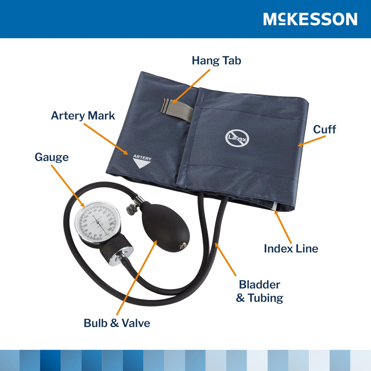 Aneroid Sphygmomanometer Unit McKesson Brand Small Adult Cuff Nylon Cuff 19 - 27 cm Pocket Aneroid