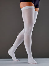 Anti-embolism Stocking 3M Futuro Thigh High Medium / Regular White Closed Toe