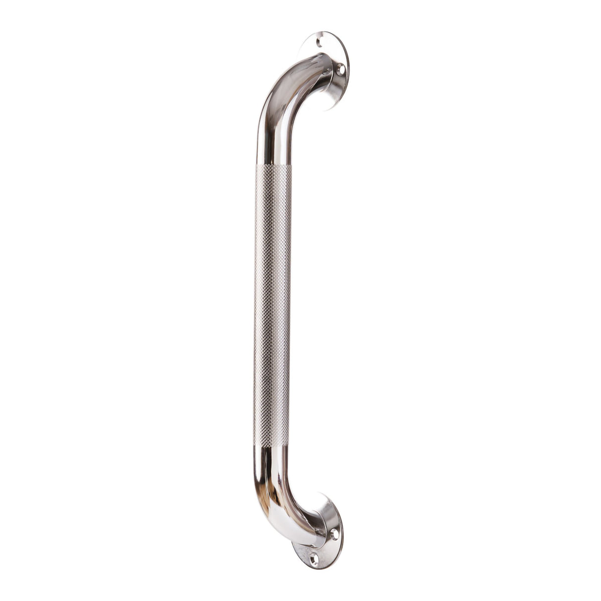 Bathtub Grab Bar DMI Silver Knurled Steel