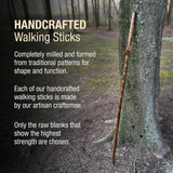 Walking Stick Brazos Twisted Trekker Wood 55 Inch Height Red Oak