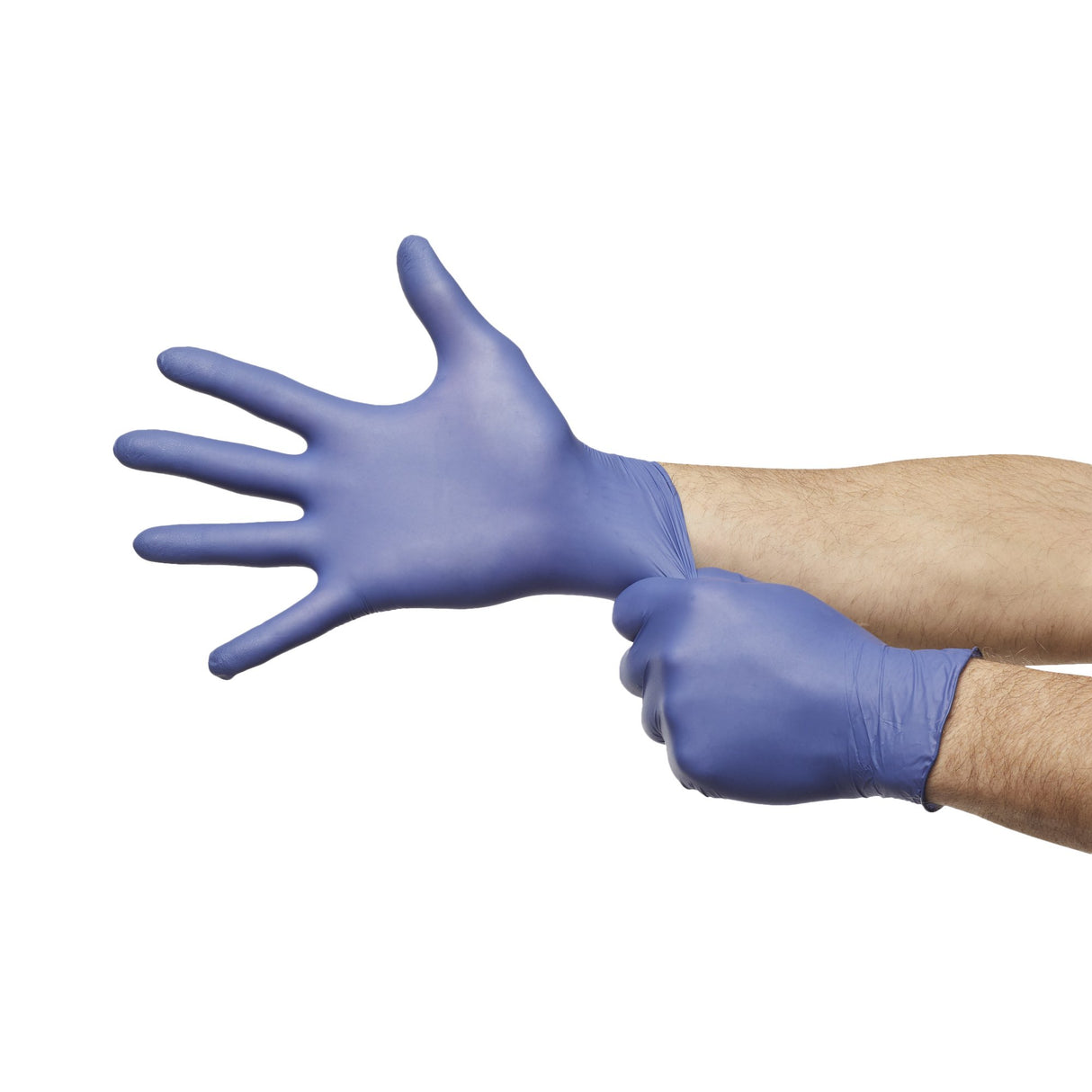 Exam Glove McKesson Confiderm LDC Large NonSterile Nitrile Standard Cuff Length Fully Textured Blue Chemo Tested / Fentanyl Tested