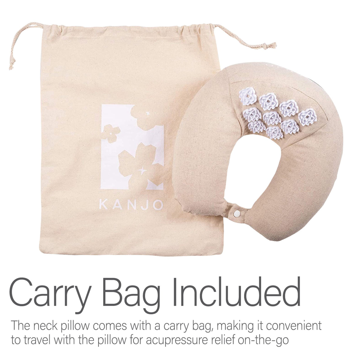 Acupressure Neck Pillow Kanjo 5 X 12 X 13 Inch