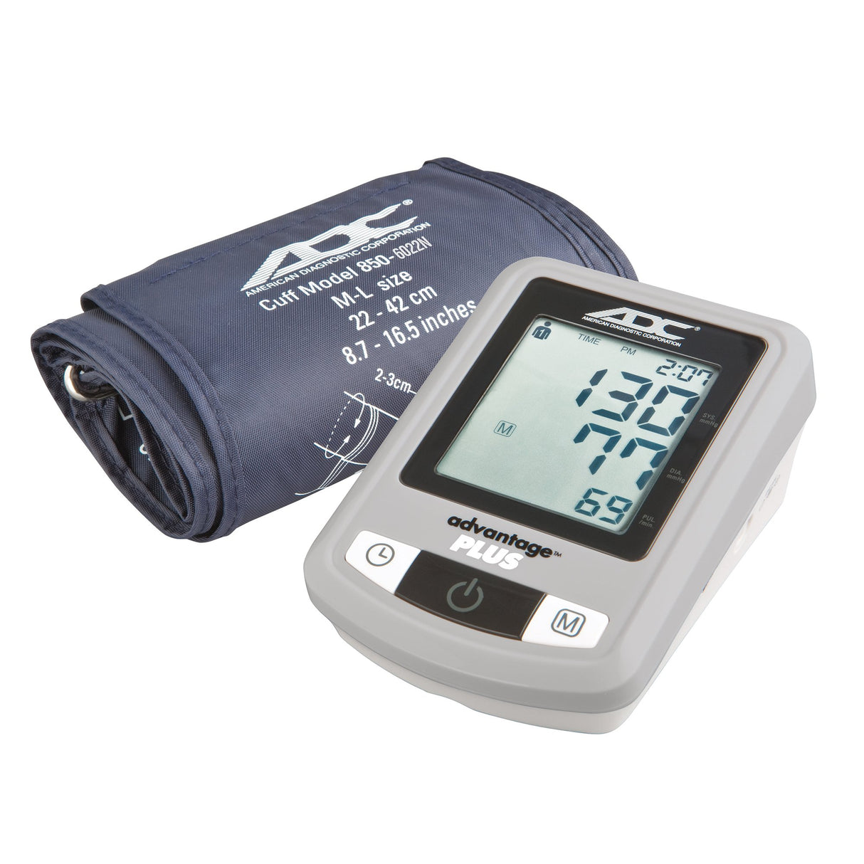 Home Automatic Digital Blood Pressure Monitor Advantage 6021N Series Large Adult Cuff Nylon Cuff 32 - 52 cm Desk Model