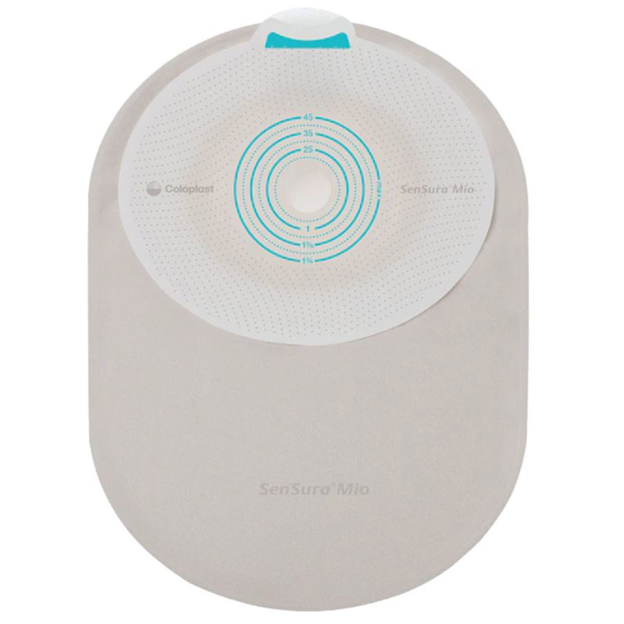 Ostomy Pouch SenSura Mio One-Piece System 5-1/4 Inch Length, Mini Flat, Trim to Fit 5/8 to 1-3/4 Inch Stoma Closed End