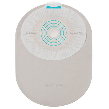 Ostomy Pouch SenSura Mio One-Piece System 5-1/4 Inch Length, Mini Flat, Trim to Fit 5/8 to 1-3/4 Inch Stoma Closed End