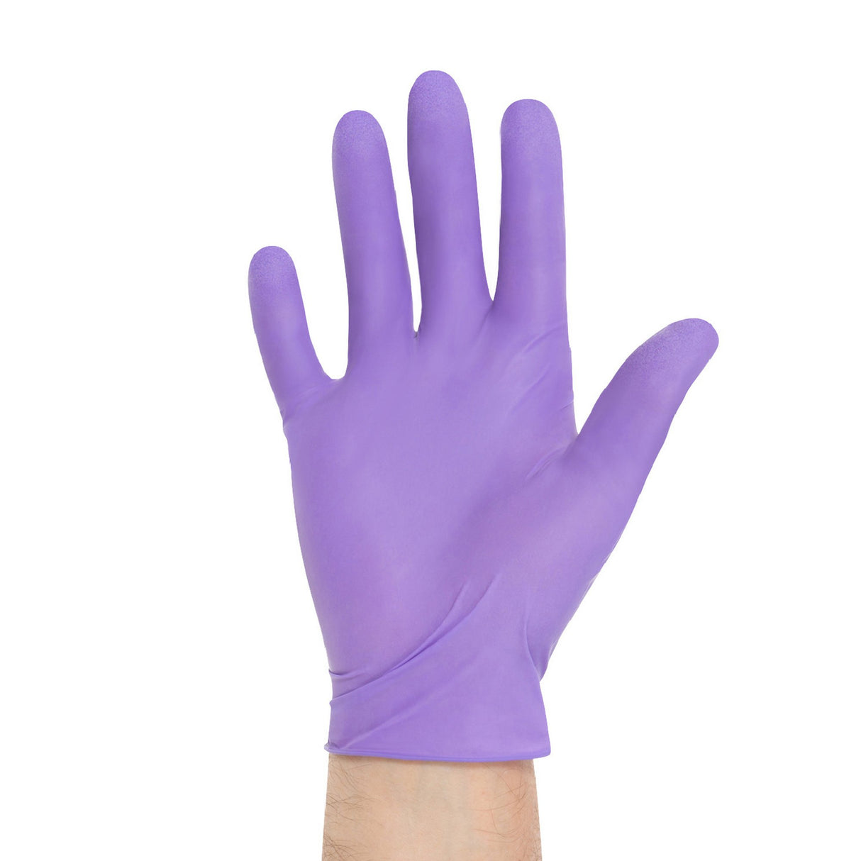 Exam Glove Purple Nitrile Large Sterile Pair Nitrile Standard Cuff Length Textured Fingertips Purple Chemo Tested / Fentanyl Tested