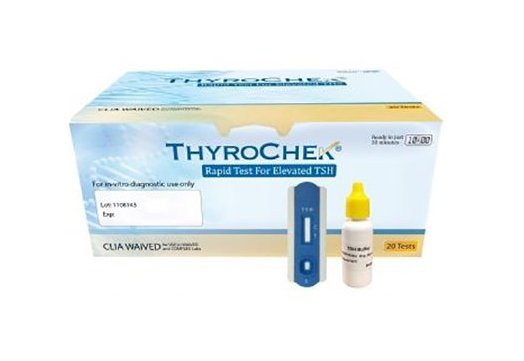 Thyroid Testing Test Kit ThyroChek Thyroid Stimulating Hormone (TSH) 20 Tests CLIA Waived