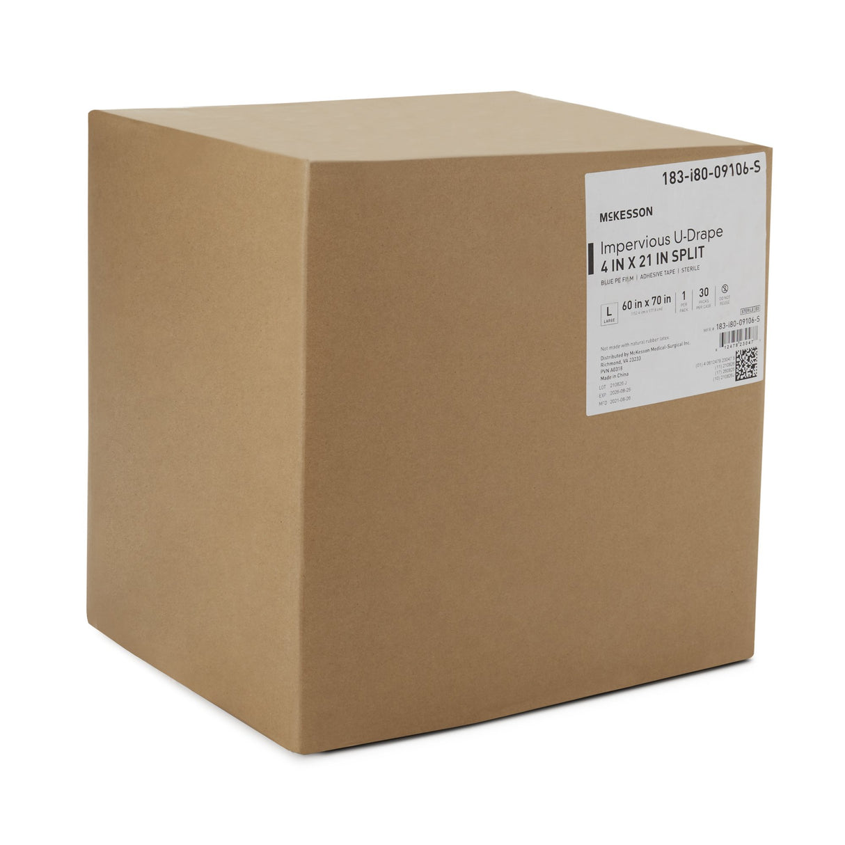 Orthopedic Drape McKesson Impervious U-Drape 60 W X 70 L Inch Sterile