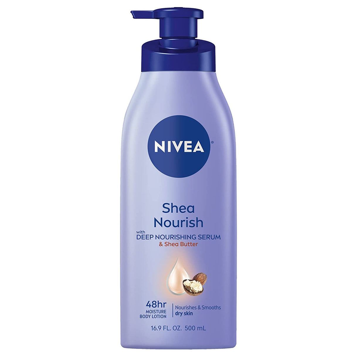Hand and Body Moisturizer Nivea Shea Daily Moisture 16.9 oz. Pump Bottle Scented Lotion