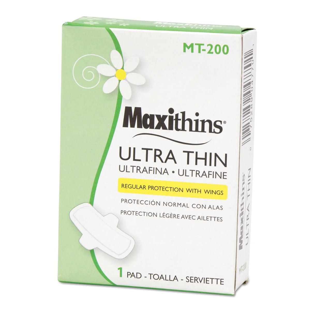 Feminine Pad Maxithins Ultra Thin Maxi with Wings Regular Absorbency