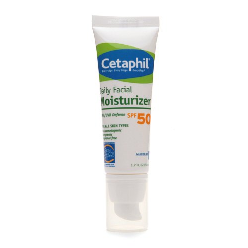 Facial Moisturizer Cetaphil with Sunscreen 1.7 oz. Tube Unscented Lotion