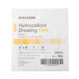 Thin Hydrocolloid Dressing McKesson Film Backing 6 X 6 Inch Square Hydrocolloid