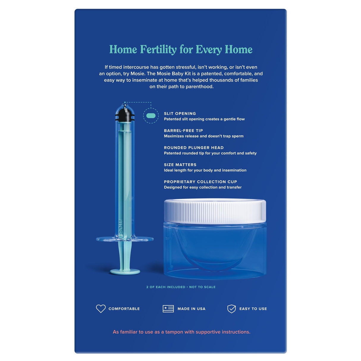 At-Home Insemination Kit Mosie Baby Barrel-free Tip