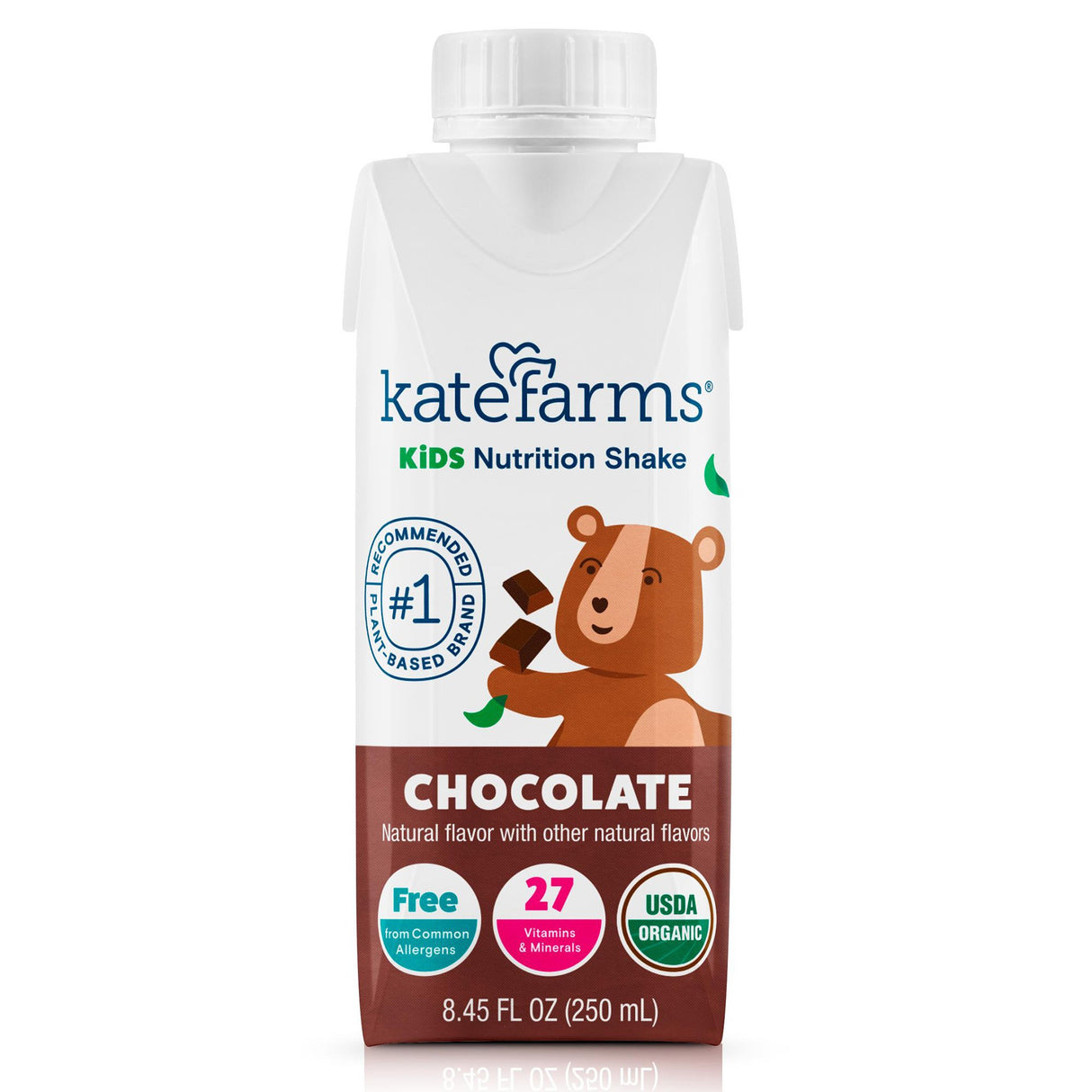 Pediatric Oral Supplement Kate Farms Chocolate Flavor 8.45 oz. / 250 mL Carton Liquid