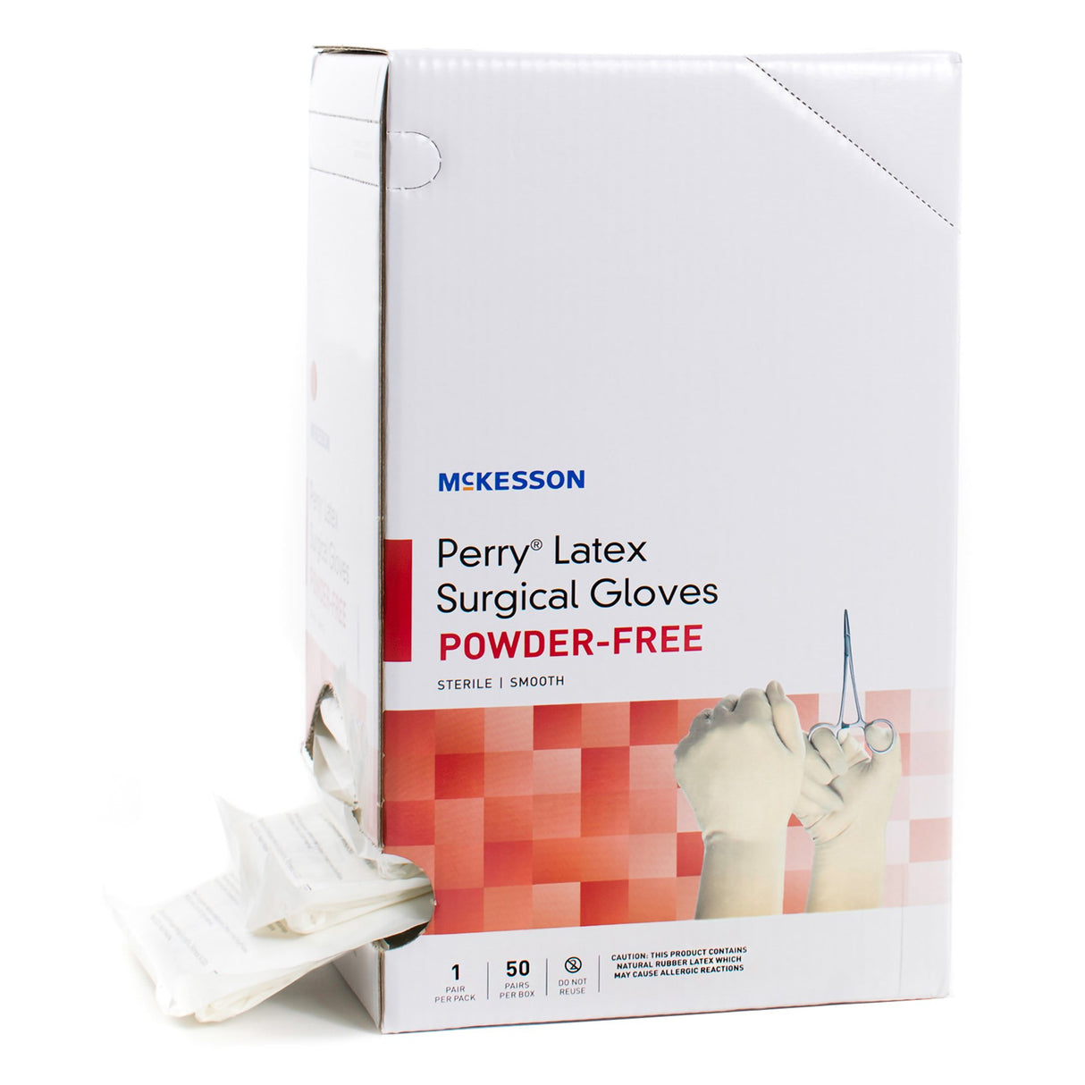 Surgical Glove McKesson Perry Performance Plus Size 6 Sterile Latex Standard Cuff Length Smooth Cream Not Chemo Approved