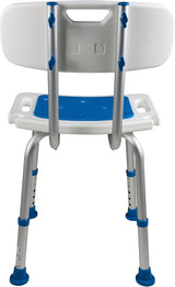 Adjustable Padded Bath Safety Seat With Backrest