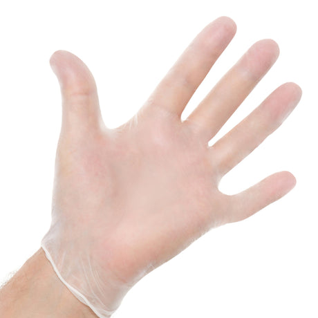 Exam Glove Halyard Medium NonSterile Vinyl Standard Cuff Length Smooth White Not Rated