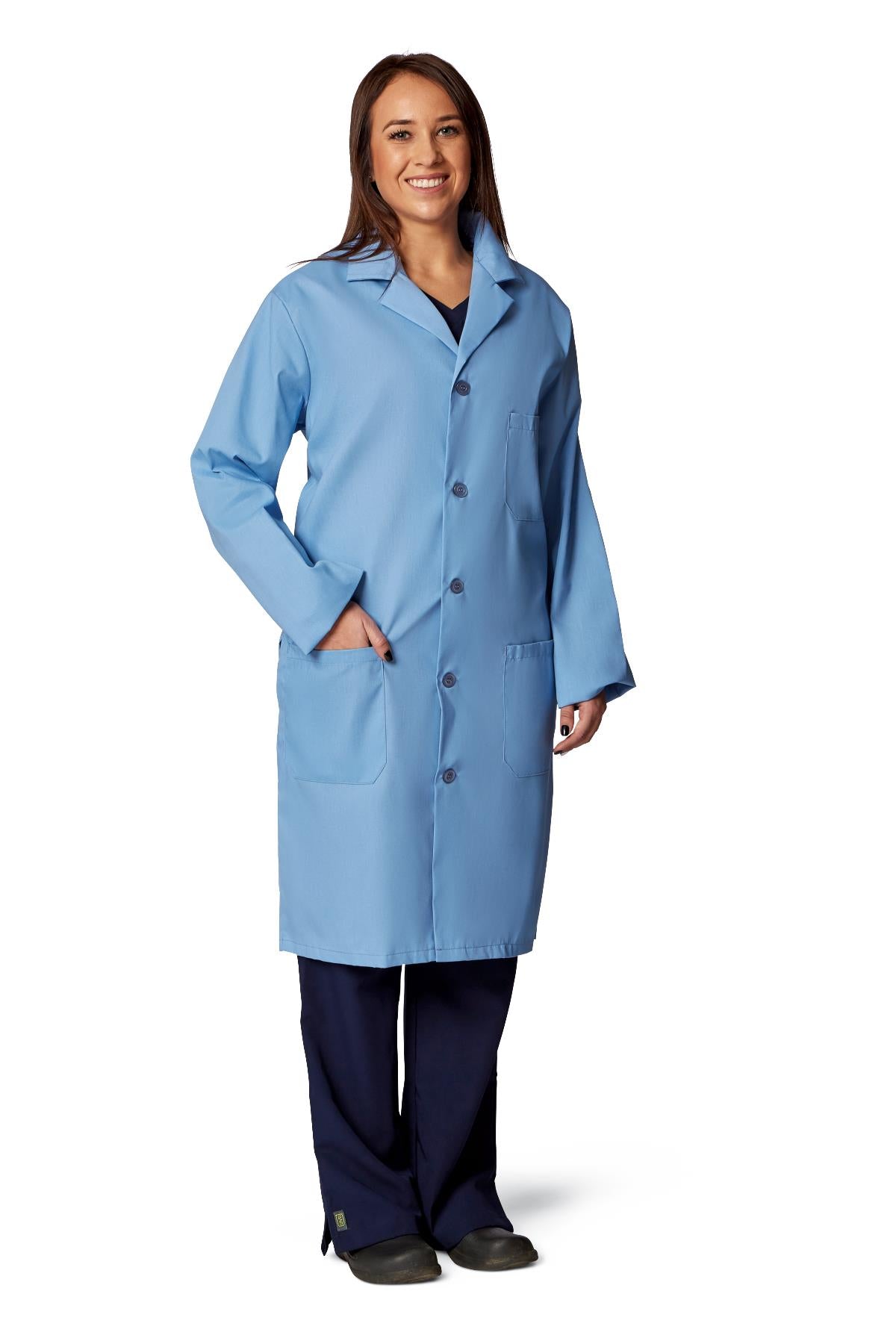 Medline Unisex Knee Length Lab Coats