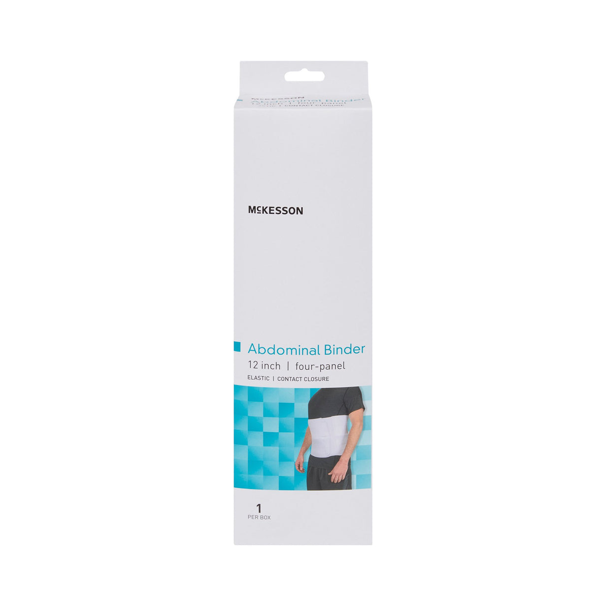 Abdominal Binder McKesson Small / Medium Hook and Loop Closure 30 to 45 Inch Waist Circumference 12 Inch Height Adult
