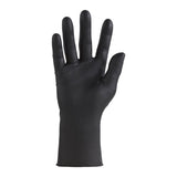 Exam Glove CareStock Medium NonSterile Nitrile Standard Cuff Length Fully Textured Black Not Rated