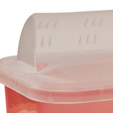 Sharps Container SharpSafety Translucent Red Base 10 H X 10-1/2 W X 7-1/4 D Inch Horizontal Entry 2 Gallon