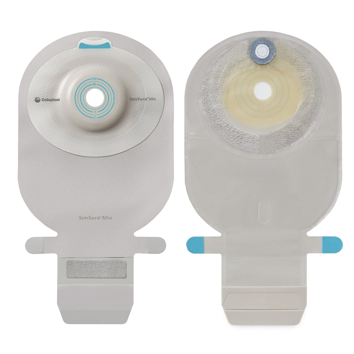 Ostomy Pouch SenSura Mio Convex One-Piece System 11 Inch Length, Maxi Convex Light, Pre-Cut 1-1/8 Inch Stoma Drainable