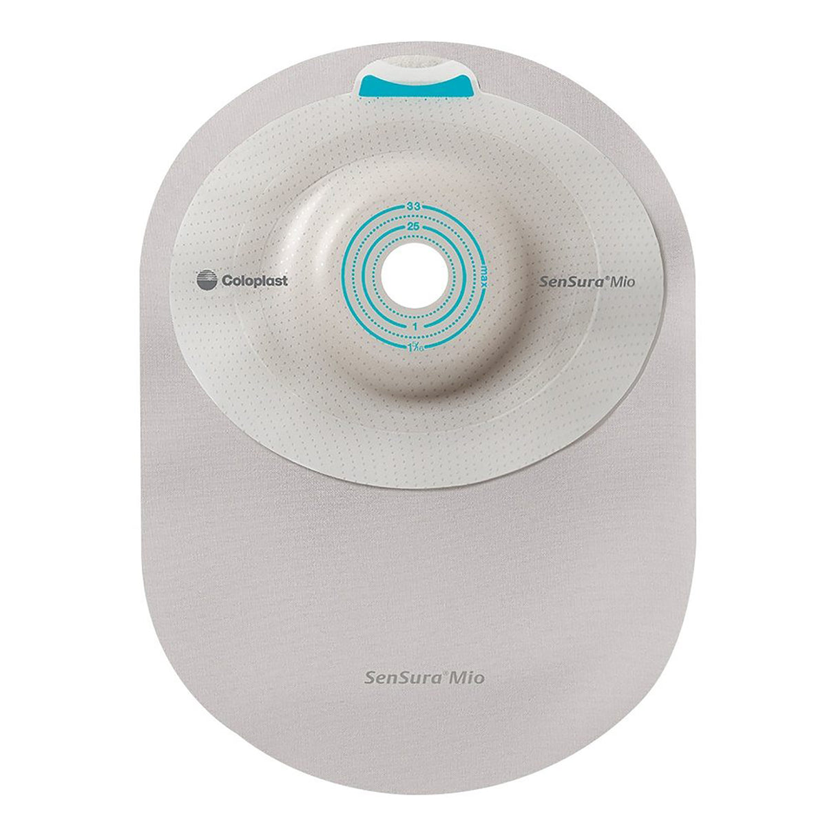 Ostomy Pouch SenSura Mio Convex One-Piece System 8-1/4 Inch Length, Maxi Convex Light, Trim to Fit 5/8 to 1-5/16 Inch Stoma Closed End