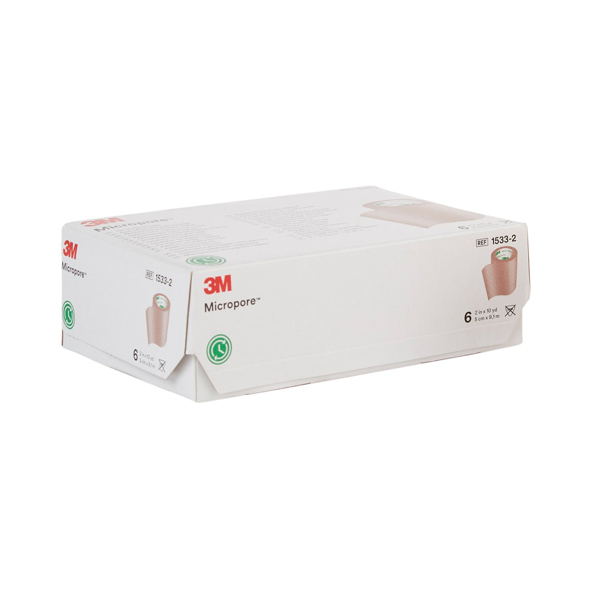 Medical Tape 3M Micropore Tan 2 Inch X 10 Yard Paper NonSterile