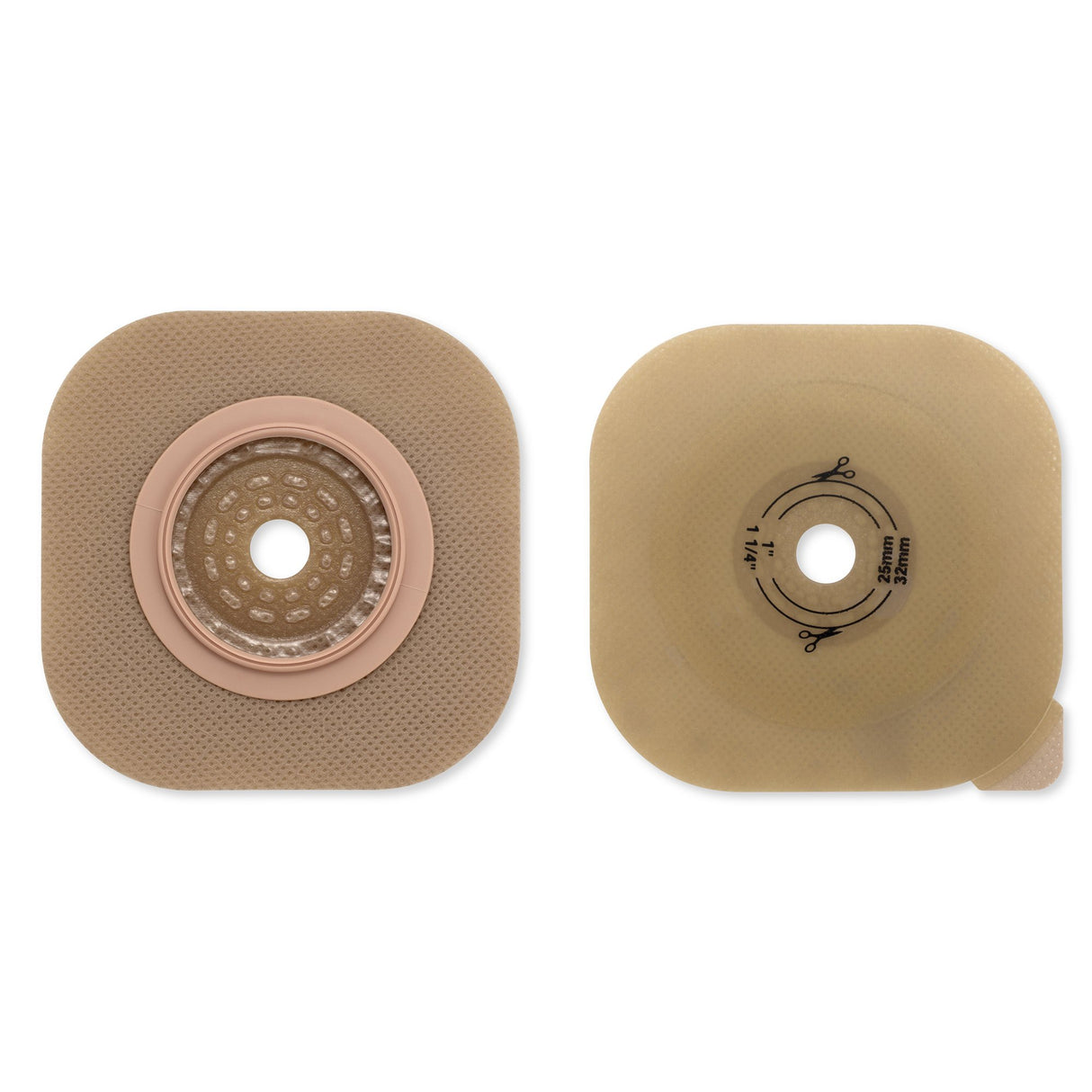 Ostomy Barrier CeraPlus New Image Trim to Fit, Extended Wear Without Tape 57 mm Flange Red Code Up to 1-3/4 Inch Opening