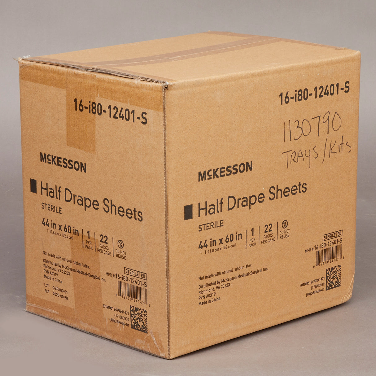 General Purpose Drape McKesson Half Drape Sheet 60 W X 44 L Inch Sterile