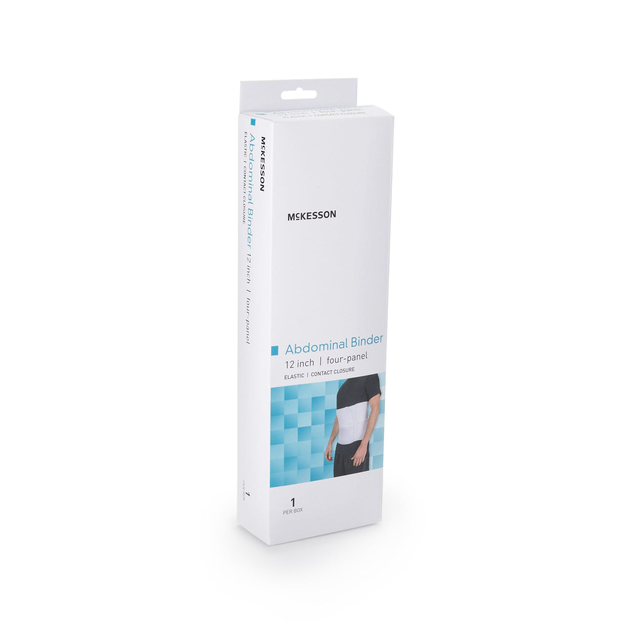 Abdominal Binder McKesson Small / Medium Hook and Loop Closure 30 to 45 Inch Waist Circumference 12 Inch Height Adult
