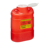 Sharps Container BD Red Base 13-2/5 H X 9-2/5 W X 5-3/10 D Inch Vertical Entry 2.05 Gallon
