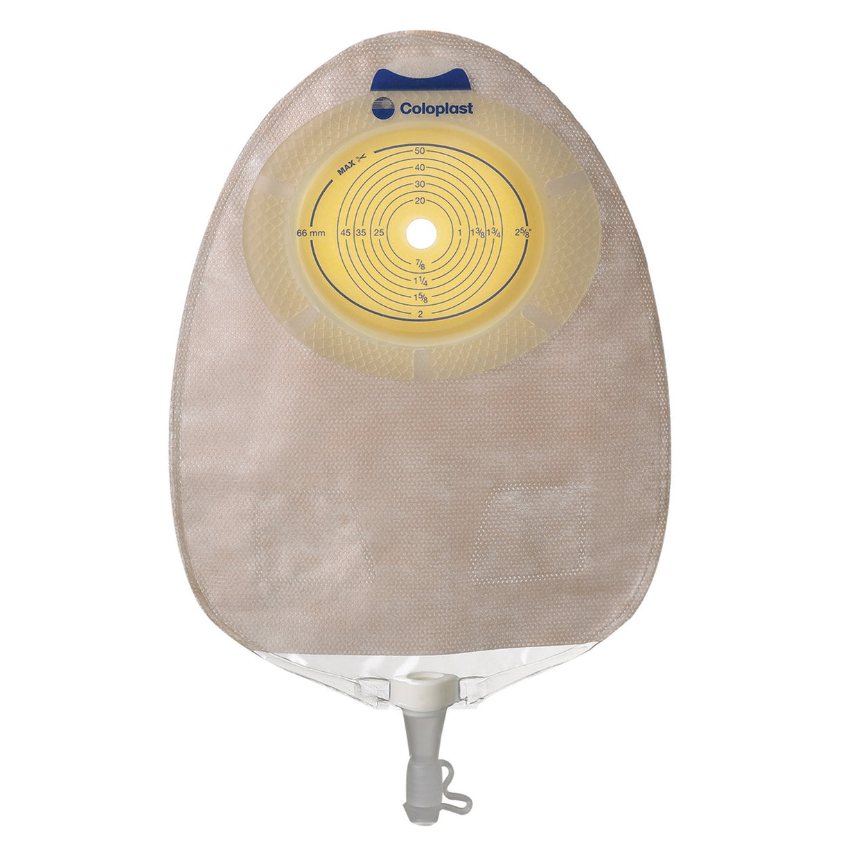 Urostomy Pouch SenSura One-Piece System 10-3/8 Inch Length, Maxi Flat, Pre-Cut 3/8 to 3 Inch Stoma Drainable