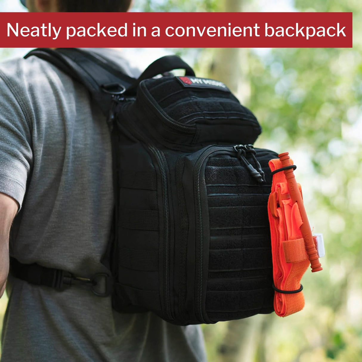 First Aid Kit My Medic RECON Standard Red Nylon Backpack