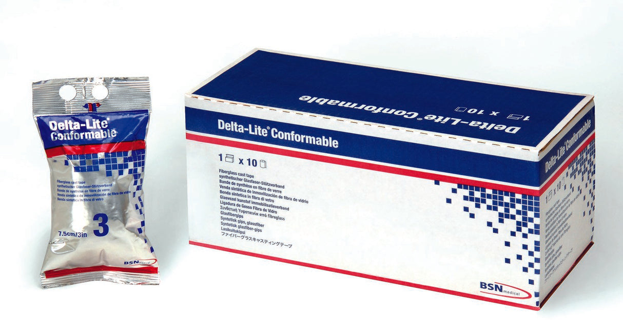 Cast Tape Delta-Lite Conformable 2 Inch X 12 Foot Fiberglass Red