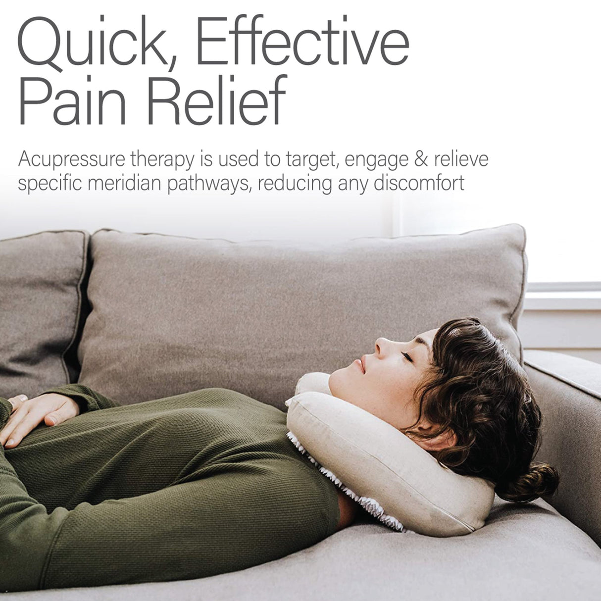 Acupressure Neck Pillow Kanjo 5 X 12 X 13 Inch