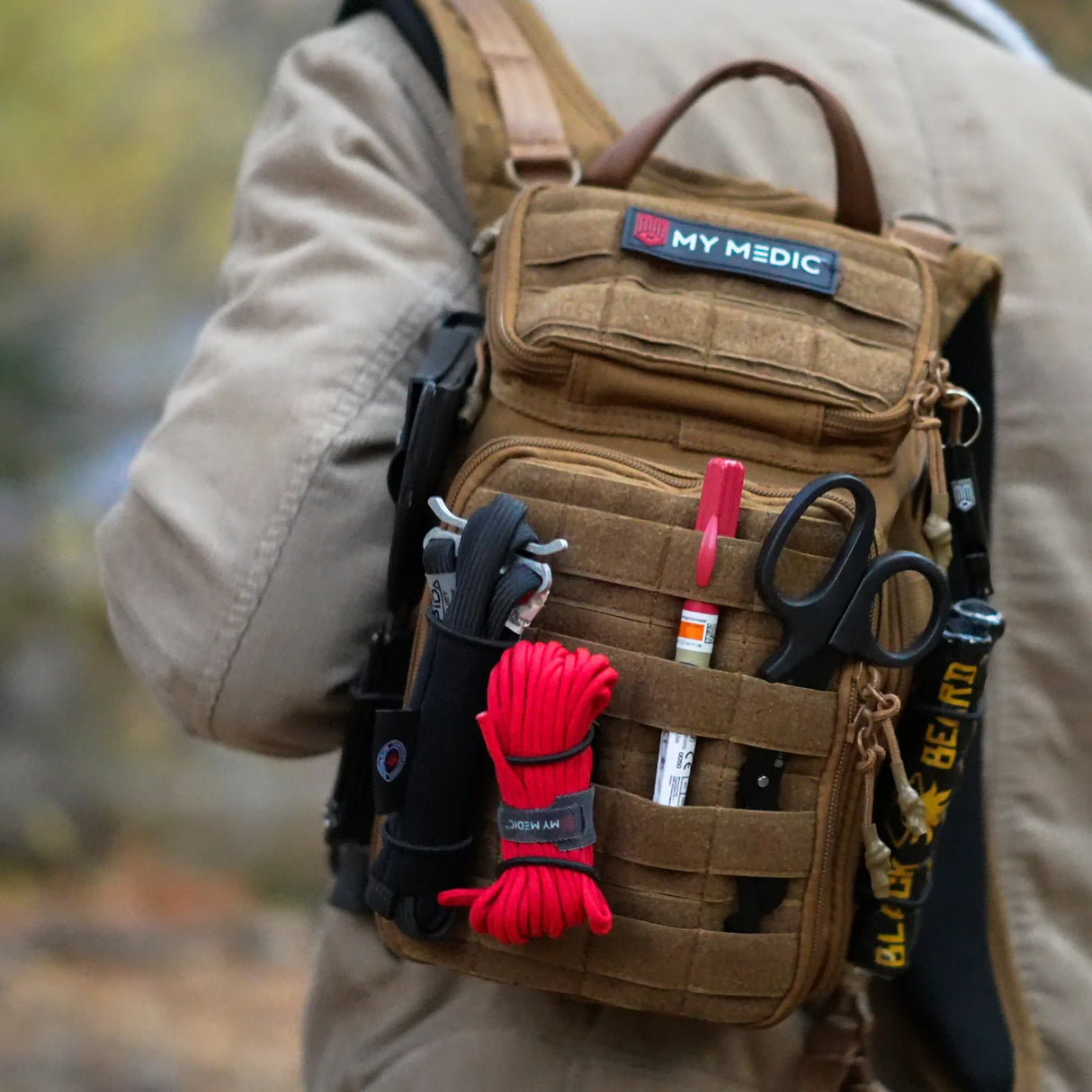 First Aid Kit My Medic RECON Pro Red Nylon Backpack