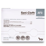 Sani-Cloth AF3 Surface Disinfectant Cleaner Premoistened Germicidal Manual Pull Wipe 50 Count Individual Packet Unscented NonSterile