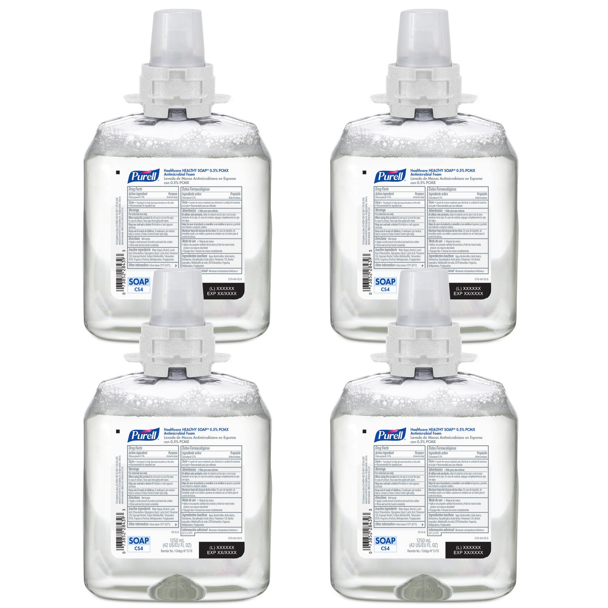 Antimicrobial Soap Purell Healthy Soap Foaming 1,250 mL Dispenser Refill Bottle Floral Scent
