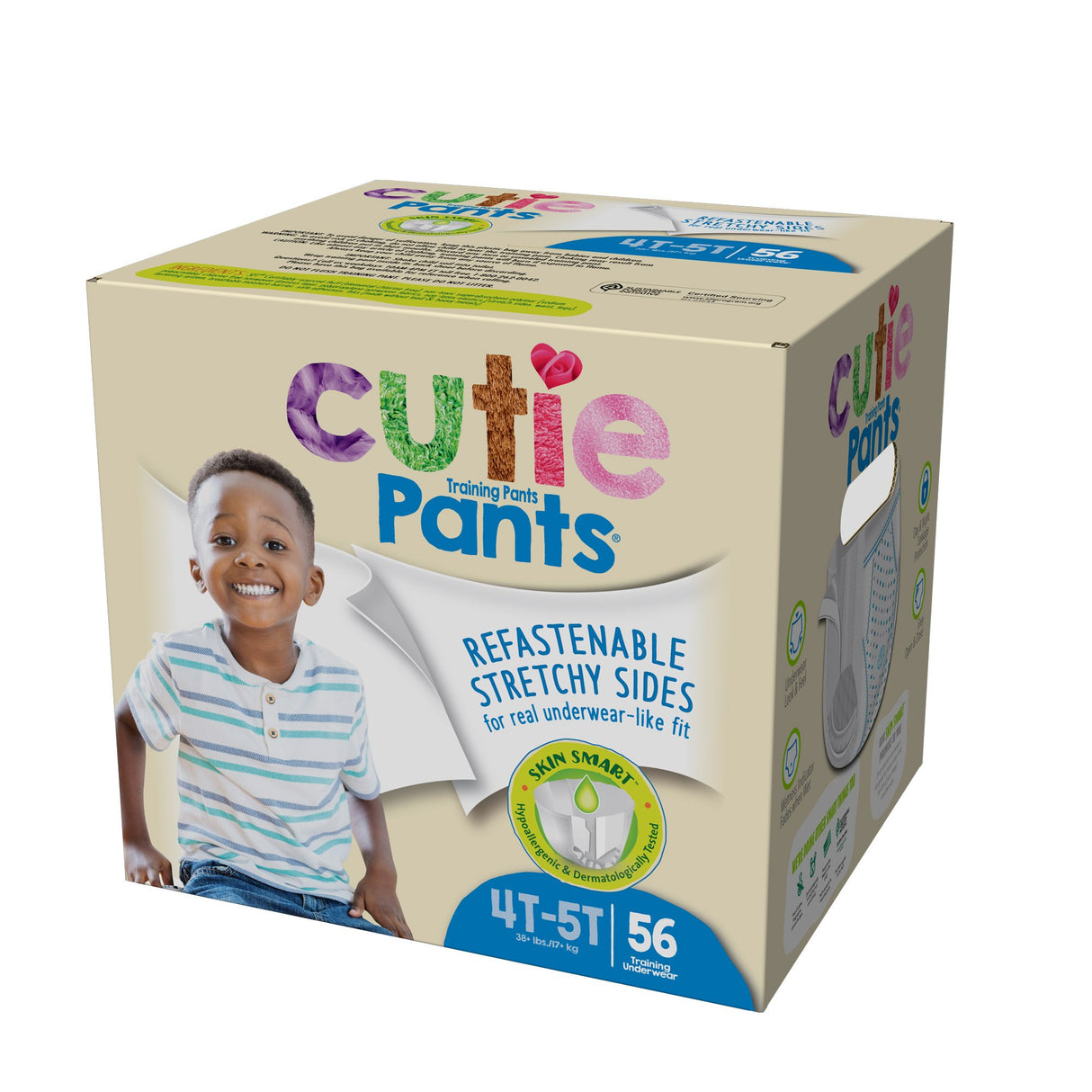 Male Toddler Training Pants Cutie Pants Size 4T to 5T Disposable Heavy Absorbency