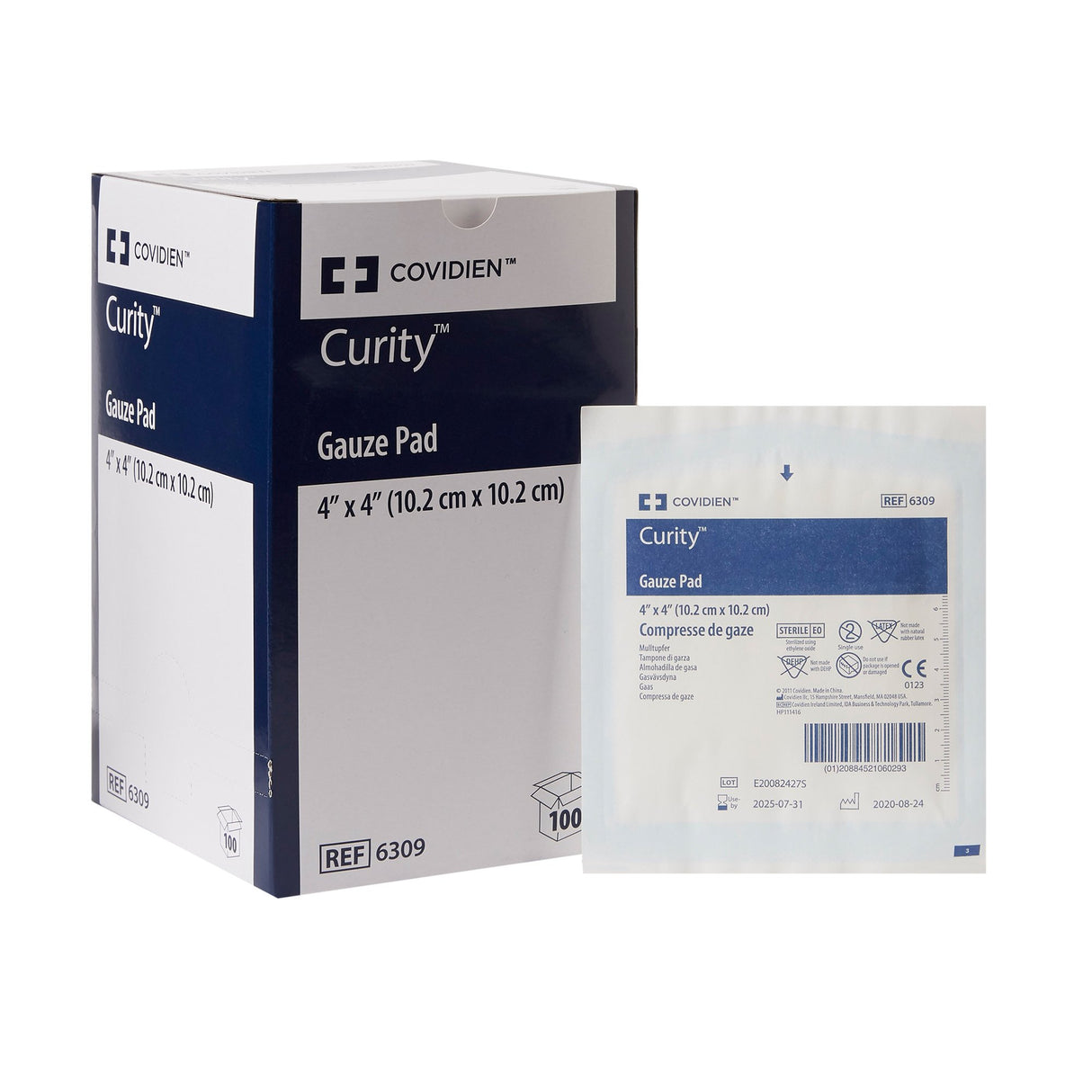 Gauze Sponge Curity 4 X 4 Inch 12-Ply Sterile 1 per Pack