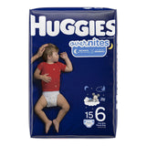 Unisex Baby Diaper Huggies Overnites Size 6 Disposable Heavy Absorbency