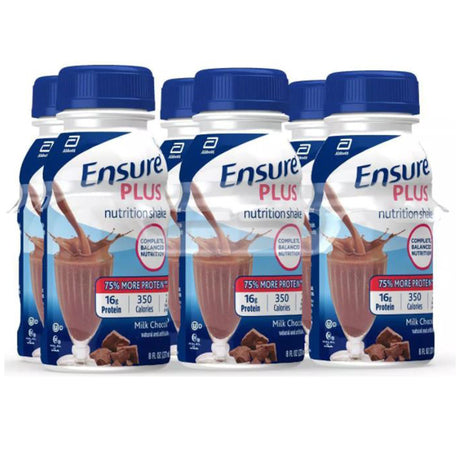 Oral Supplement Ensure Plus Nutrition Shake Milk Chocolate Flavor Liquid 8 oz. Bottle