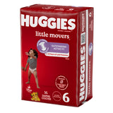 Unisex Baby Diaper Huggies Little Movers Size 6 Disposable Moderate Absorbency