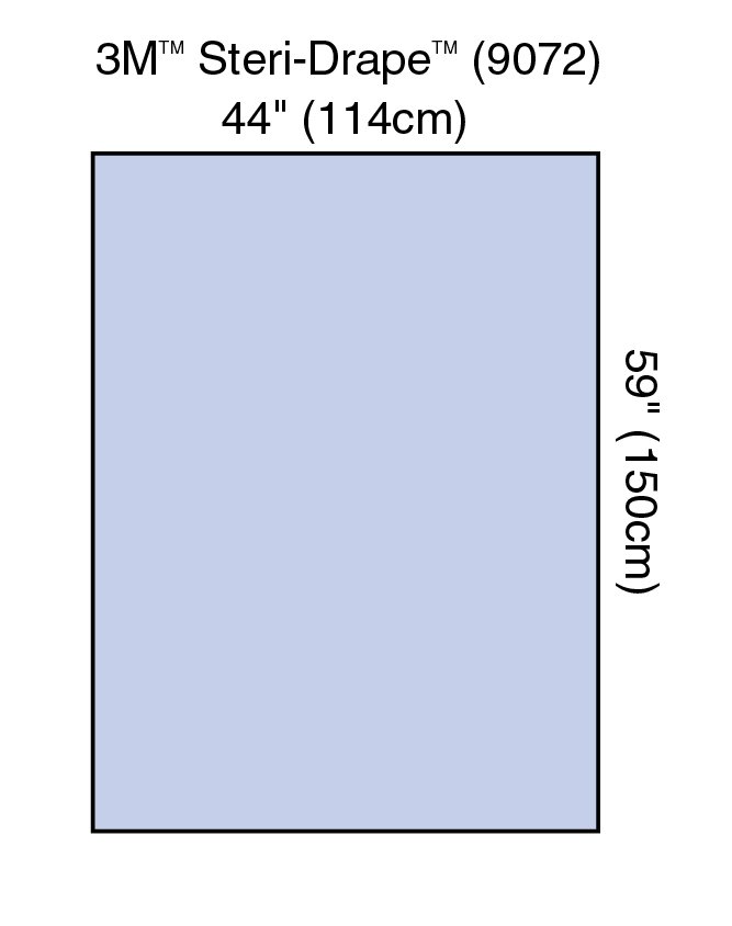General Purpose Drape 3M Steri-Drape Drape Sheet / Back Table Cover 44 W X 59 L Inch Sterile