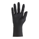Exam Glove CareStock X-Large NonSterile Nitrile Standard Cuff Length Fully Textured Black Not Rated